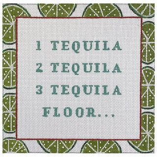 Tequila Helps Painted Canvas Eva Howard 
