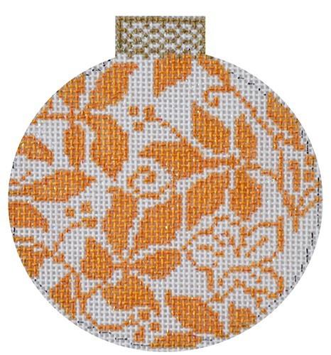 Teri's Gold Reflection Bauble Painted Canvas Whimsy and grace