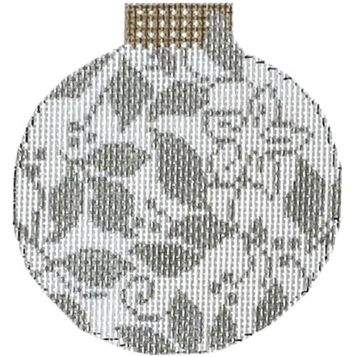 Teri's Silver Reflection Bauble Painted Canvas Whimsy & Grace 