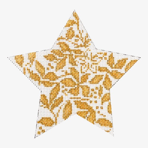 Teri's Star Gold Painted Canvas Whimsy & Grace