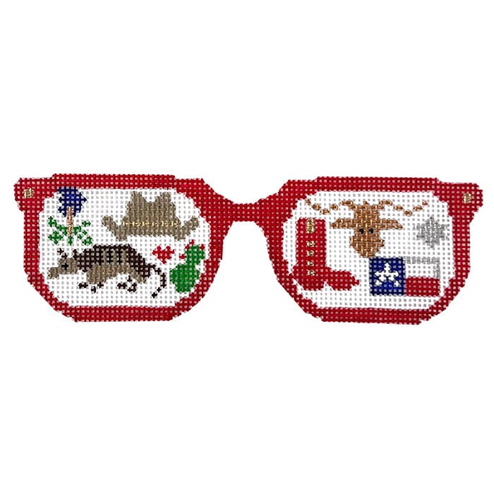 Texas Sunglasses with Stitch Guide Painted Canvas The Princess & Me 