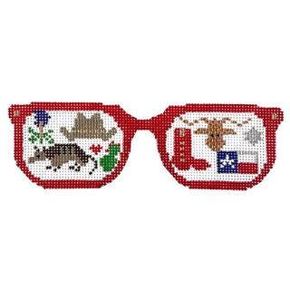 Texas Sunglasses with Stitch Guide Painted Canvas The Princess & Me 
