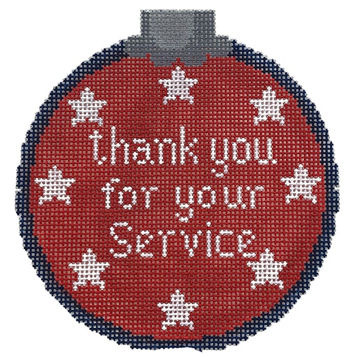 Thank You for Your Service Round 1 Painted Canvas CanvasWorks  - 1