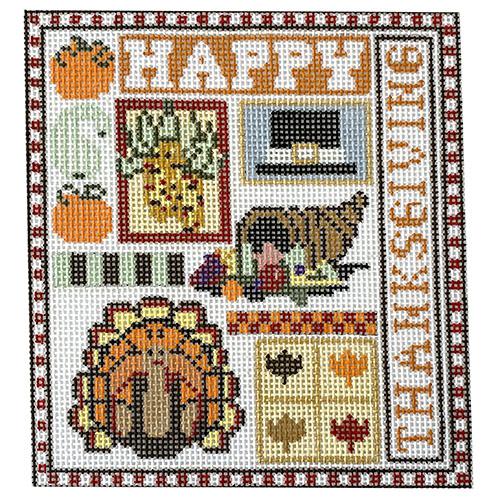 Thanksgiving Sampler Painted Canvas The Meredith Collection  - 1