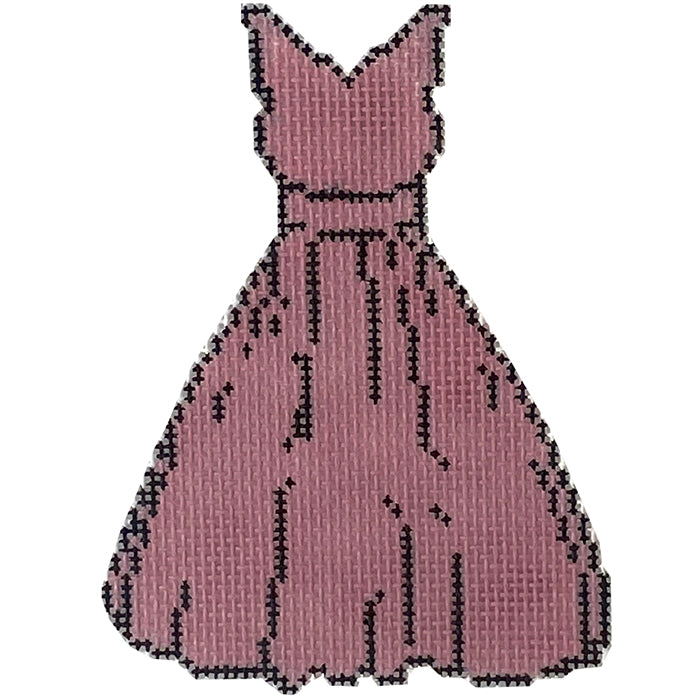 That Pink Dress Painted Canvas Kimberly Ann Needlepoint 