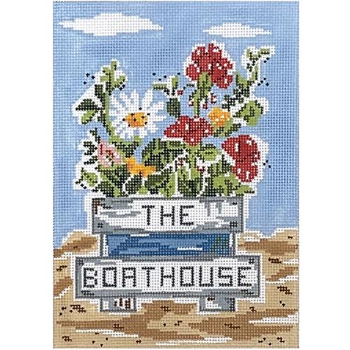 The Boathouse Painted Canvas Cooper Oaks Design  - 1