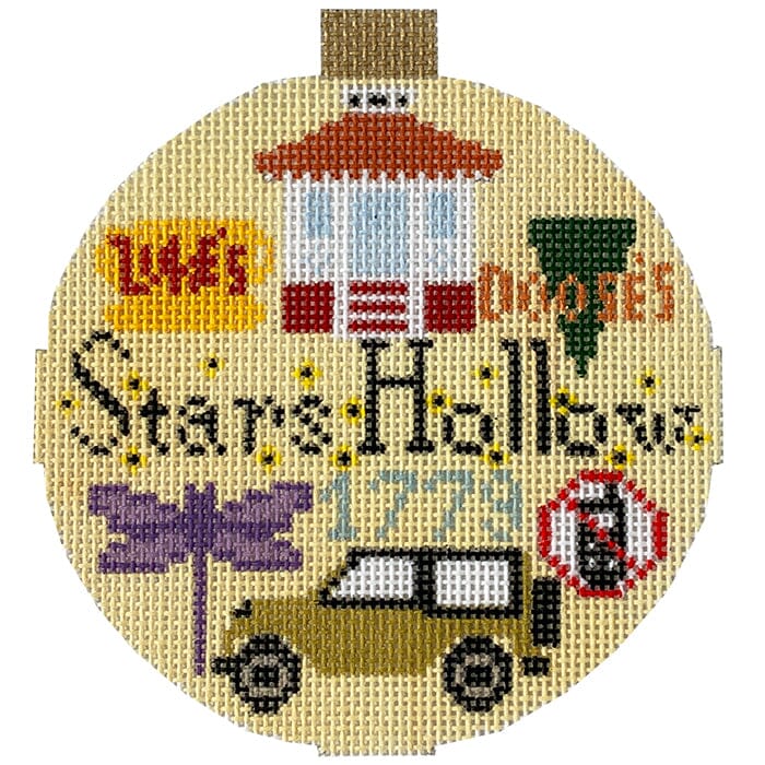 The Book Canvas   Stars Hollow Painted Canvas Mopsey Designs  - 1