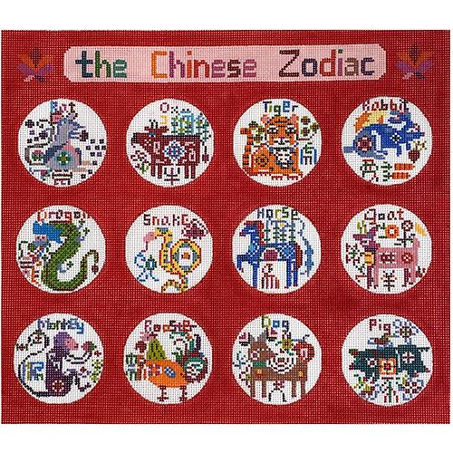 The Chinese Zodiac Painted Canvas Birds of a Feather  - 1