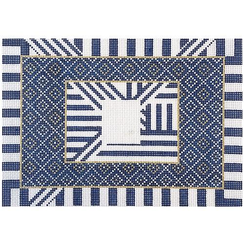 The Cindy   Blue Painted Canvas KCN Designers  - 1