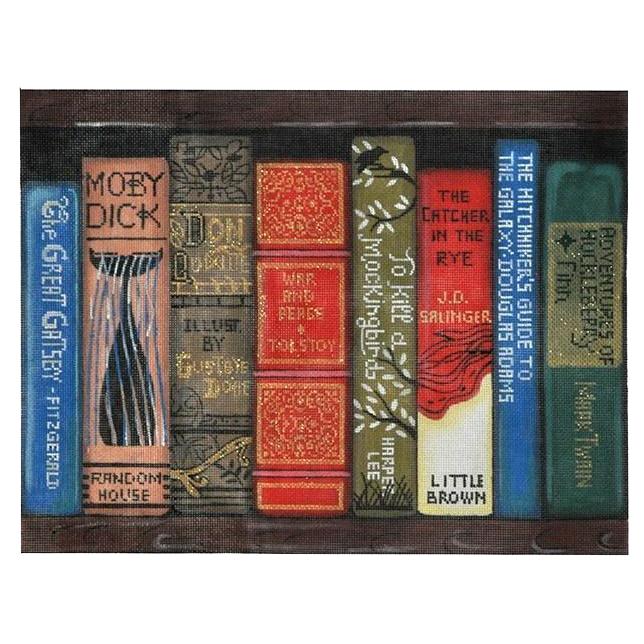 The Classics Book Collection Painted Canvas Alice Peterson 