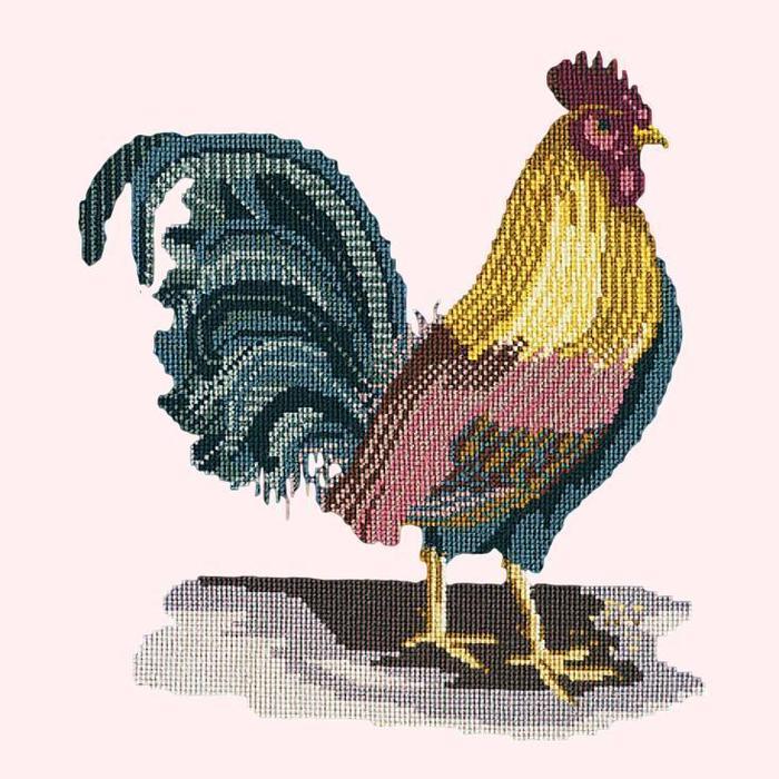 The Cockerel Needlepoint Kit Kits Elizabeth Bradley Design Cream 
