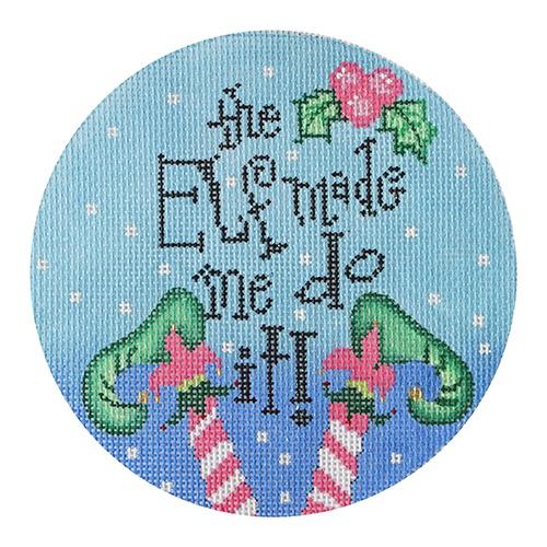 The Elf Made Me Do It Painted Canvas Funda Scully 