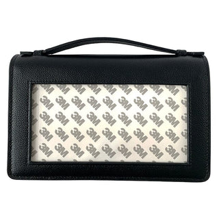 The Everyday Clutch   Black + Gold Chain Leather Goods Rachel Barri Designs 
