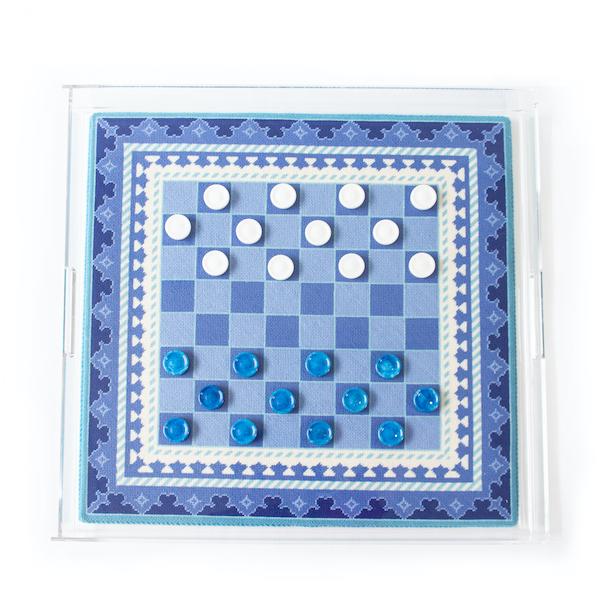 The Gambit Chessboard   Blue Kit Kits Needlepoint To Go 
