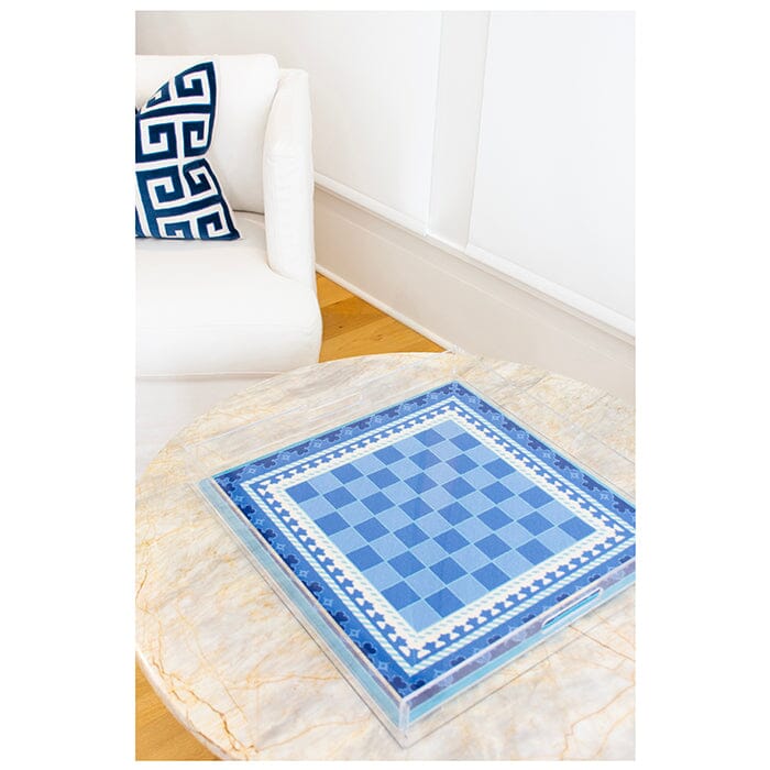 The Gambit Chessboard - Blue Kit Kits Needlepoint To Go 