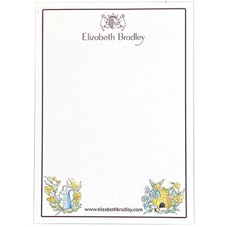 The Gardener & Beekeeper Notepad Accessories Elizabeth Bradley Design 
