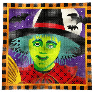The Happy Witch Painted Canvas PLD Designs 

