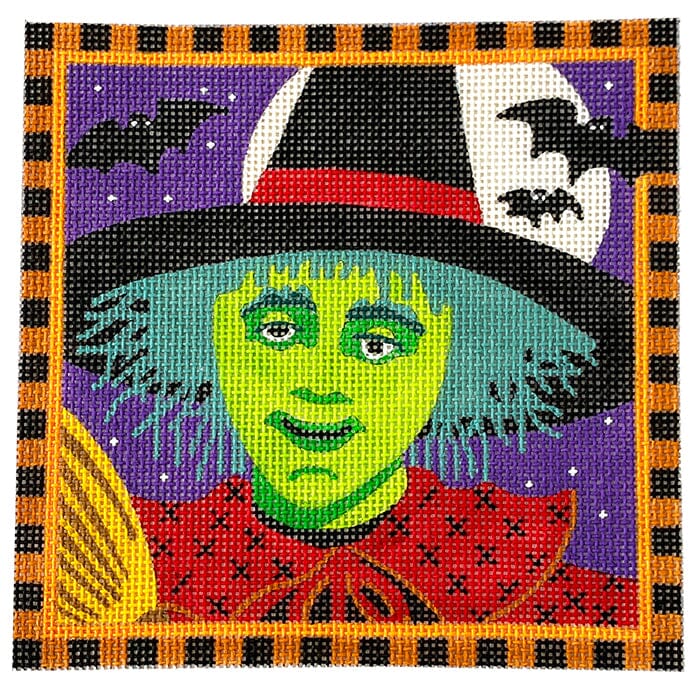 The Happy Witch Painted Canvas PLD Designs 
