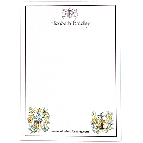 The Nest Box & Potager Notepad Accessories Elizabeth Bradley Design 