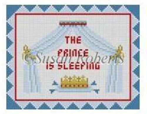 The Prince is Sleeping Painted Canvas Susan Roberts Needlepoint Designs, Inc. 