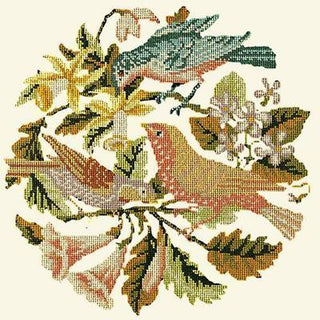 The Three Birds Needlepoint Kit Kits Elizabeth Bradley Design Winter White 
