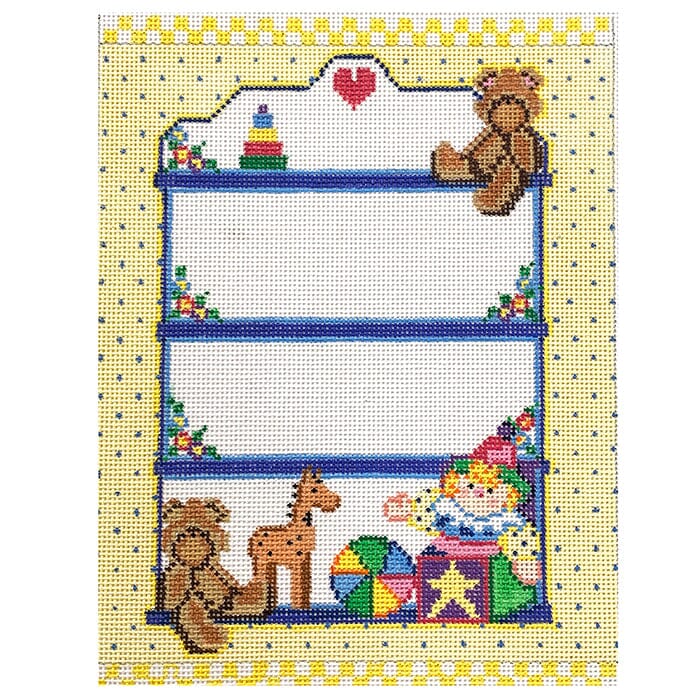 The Toy Shelf on 18 Painted Canvas NeedleDeeva  - 1