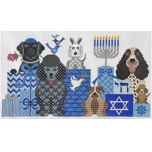 The Wedding of Max and Mabel Painted Canvas JP Needlepoint  - 1
