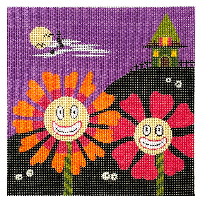 The Witches Garden 13 mesh Painted Canvas Eye Candy Needleart 