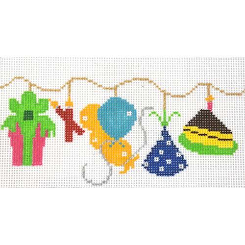 Things on a String: Happy Birthday Painted Canvas The Princess & Me  - 1