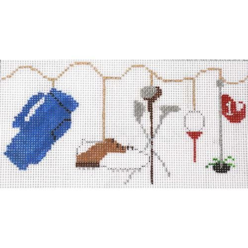 Things on a String: Springtime Golf Painted Canvas The Princess & Me 
