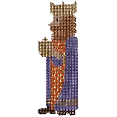 Third Wiseman with Stitch Guide Painted Canvas The Princess & Me  - 1