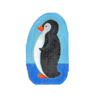This Place is a Zoo   Penguin Painted Canvas Burnett & Bradley 
