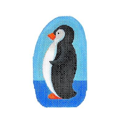 This Place is a Zoo   Penguin Painted Canvas Burnett & Bradley  - 1