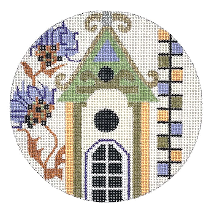 Thistle Birdhouse Painted Canvas Melissa Prince Designs  - 1