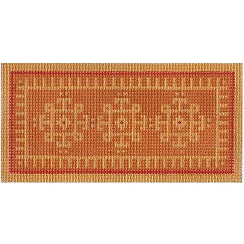 Thorn Alexander Logo Eyeglass Case - Orange Painted Canvas Thorn Alexander 