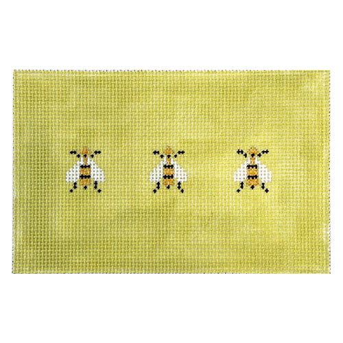 Three Bees Painted Canvas Cooper Oaks Design  - 1