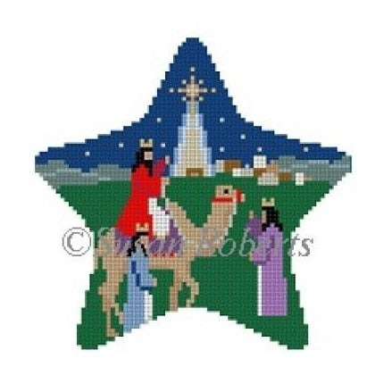 Three Kings Star Painted Canvas Susan Roberts Needlepoint Designs Inc. 