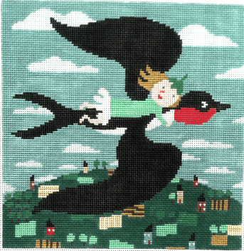 Thumbellina Painted Canvas Birds of a Feather  - 1