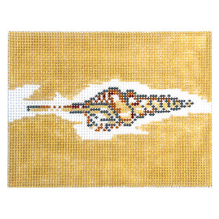 Tibia Shell Painted Canvas Cooper Oaks Design 
