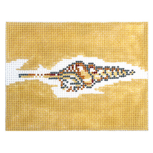 Tibia Shell Painted Canvas Cooper Oaks Design  - 1