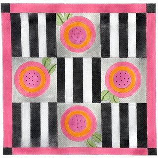 Tic Tac Toe Painted Canvas ditto! Needle Point Works 
