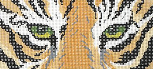 Tiger Eyes Painted Canvas Lee's Needle Art Inc.  - 1