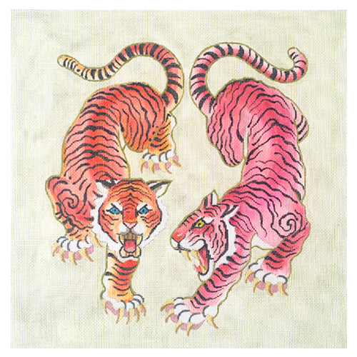 Tigers of the Orient Painted Canvas Colors of Praise 