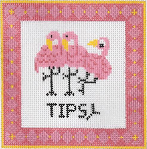 Tipsy Painted Canvas Tina Griffin Designs  - 1