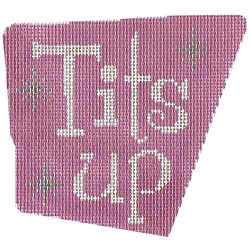 Tits Up Painted Canvas Labors of Love Needlepoint  - 1