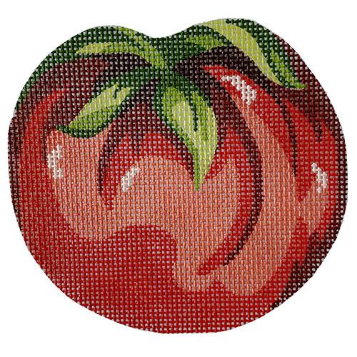 Tomato Ornament Painted Canvas The Colonial Needle Company 