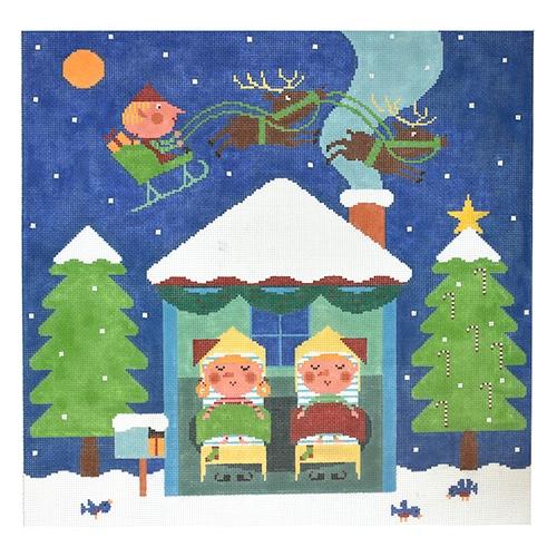 Tomtems Christmas Eve Painted Canvas Birds of a Feather  - 1