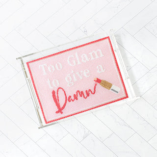 Too Glam to Give a Damn Kit   Pink Kits Needlepoint To Go 
