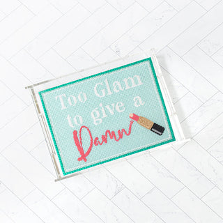 Too Glam to Give a Damn Kit   Turquoise Kits Needlepoint To Go 
