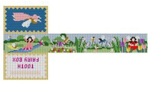 Tooth Fairy Garden Box Painted Canvas Susan Roberts Needlepoint Designs, Inc. 
